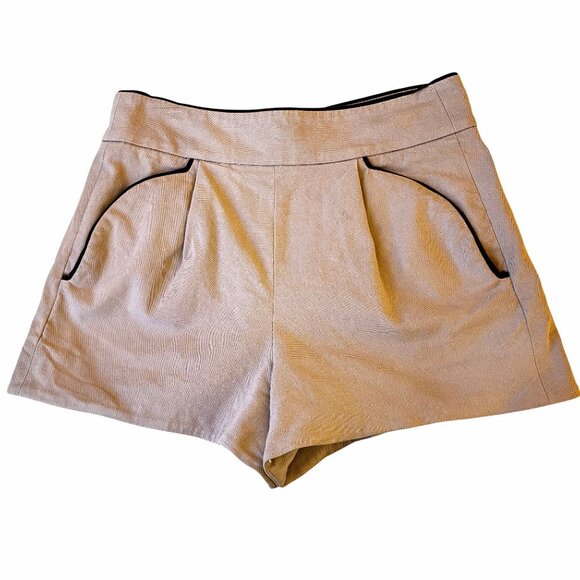 FRENCH CONNECTION Womens High Rise Shorts Pockets Back Zipper size 6 - Picture 6 of 11